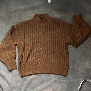 Vince Camuto size L mock neck cable knit sweater. NWOT. So soft